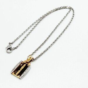 D and G Pendant Necklace Silver Gold 200-081425